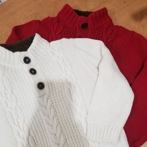 Set of (2) Boys Toddler Sweaters, Size 3T and 5T